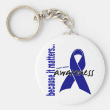 Colon Cancer Awareness Keychains