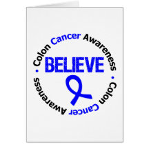 Colon Cancer Believe Cards