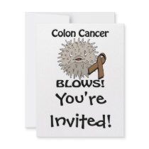 Colon Cancer Blows Awareness Design Announcements