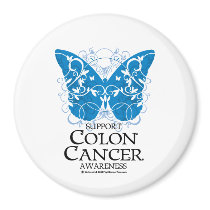 Colon Cancer Butterfly Magnets
