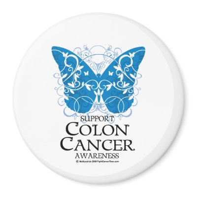 Colon Cancer Butterfly Magnets by fightcancertees