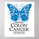 Colon Cancer Butterfly posters