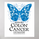 Colon Cancer Butterfly Poster