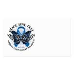 Colon Cancer Butterfly Tribal 2 Business Card Templates