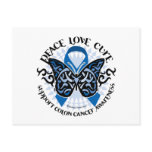 Colon Cancer Butterfly Tribal 2 Postcards