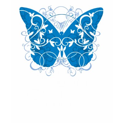 Colon Cancer Butterfly Tshirts by fightcancertees