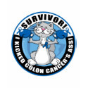 Colon Cancer Cat Survivor t-shirts