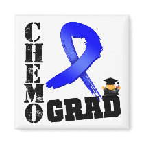 Colon Cancer Chemo Grad Magnets