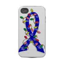 Colon Cancer Christmas Lights Ribbon