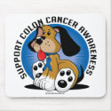 Colon Cancer Dog mousepads