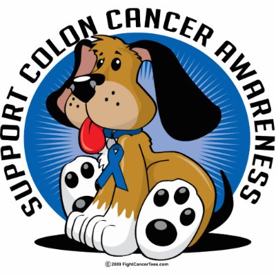 Colon Cancer Dog Photo Sculptures by fightcancertees