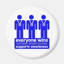 Colon Cancer Everyone Wins With Awareness Fridge Magnets