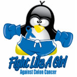 Colon Cancer Fighting Penguin Photo Sculpture