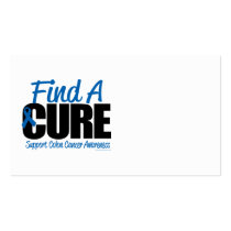Colon Cancer Find A Cure Business Card Templates