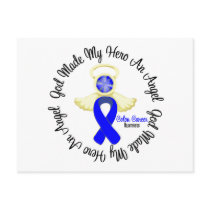 Colon Cancer God Made My Hero An Angel Post Cards