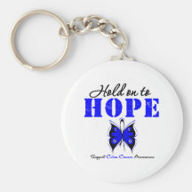 Colon Cancer Hold On To Hope Key Chains