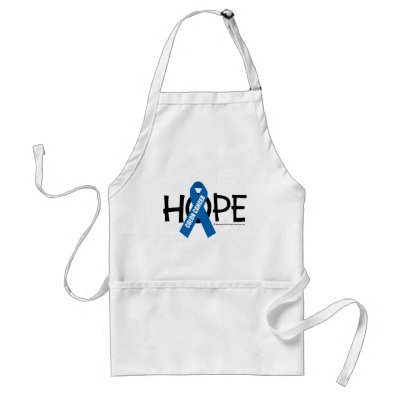 Colon Cancer Hope Apron by fightcancertees