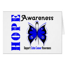 Colon Cancer Hope Awareness Greeting Cards