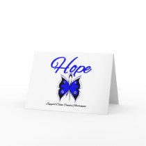 Colon Cancer Hope Butterfly Ribbon Cards