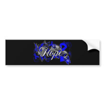 Colon Cancer Hope Garden Ribbon Bumper Sticker