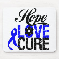 COLON CANCER Hope Love Cure Gifts Mouse Pad