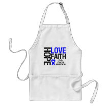 Colon Cancer Hope Love Faith Aprons