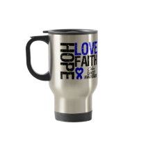 Colon Cancer Hope Love Faith Coffee Mug