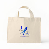 Colon Cancer I Wear Blue For Me Canvas Bags