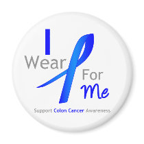 Colon Cancer I Wear Blue For Me Fridge Magnet