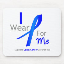 Colon Cancer I Wear Blue For Me Mouse Mat