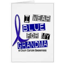 Colon Cancer I Wear Blue For My Grandma 37 Cards