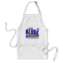 Colon Cancer I WEAR BLUE FOR MY HUSBAND 6.3 Apron