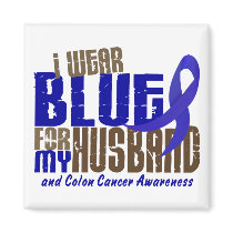 Colon Cancer I WEAR BLUE FOR MY HUSBAND 6.3