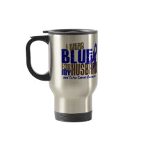 Colon Cancer I WEAR BLUE FOR MY HUSBAND 6.3 Mug