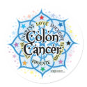 Colon Cancer Lotus stickers