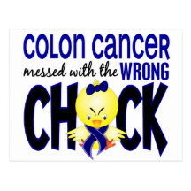 Colon Cancer Messed With The Wrong Chick Postcards