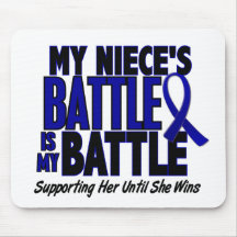 Colon Cancer MY BATTLE TOO 1 Niece Mousepad