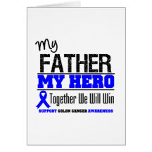 Colon Cancer My Father My Hero Card