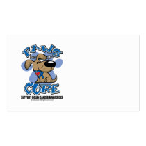 Colon Cancer Paws for the Cure Business Card