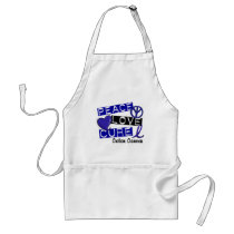 Colon Cancer PEACE LOVE CURE 1 Apron