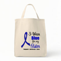 Colon Cancer Ribbon For My Sister Tote Bag