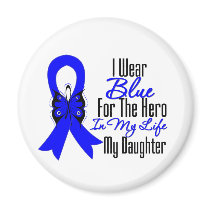 Colon Cancer Ribbon Hero My Daughter Magnet