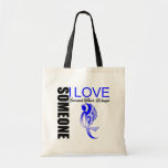 Colon Cancer Someone I Love Earned Their Wings Tote Bags
