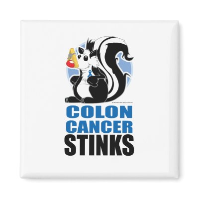 Colon Cancer Stinks Refrigerator Magnets by fightcancertees
