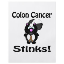Colon Cancer Stinks Skunk Awareness Design Flyer