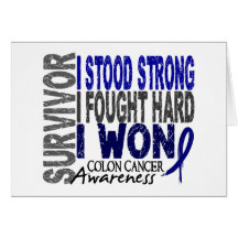 Colon Cancer Survivor 4 Greeting Cards