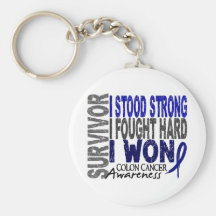 Colon Cancer Survivor 4 Keychain