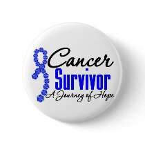 Colon Cancer Survivor Awareness Journey Ribbon Pin