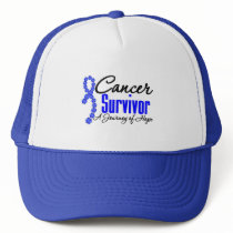 Colon Cancer Survivor Awareness Journey Ribbon Trucker Hat