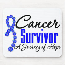 Colon Cancer Survivor Awareness Journey Ribbon Mouse Pad